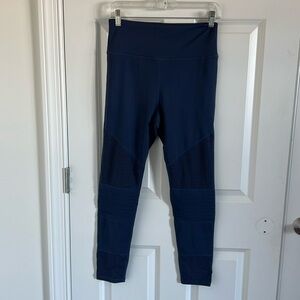 NWOT SJB Active Navy Blue Leggings Size Medium Moto Style